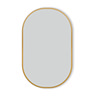 Arezzo Brushed Brass Capsule Mirror 600 x 1000mm 