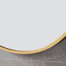 Arezzo Brushed Brass Capsule Mirror 600 x 1000mm 
