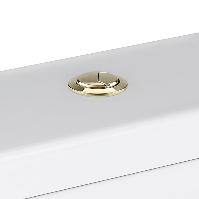 Arezzo Brushed Brass Cistern Flush Button - 48mm Hole