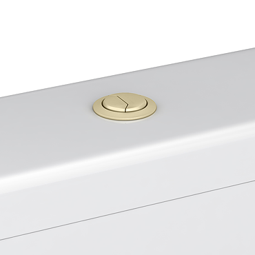 Arezzo Brushed Brass Push Button for Close Coupled Cisterns - 48mm Hole