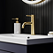 Arezzo Brushed Brass Complete Modern Bathroom Package (incl. L-Shaped Bath) 