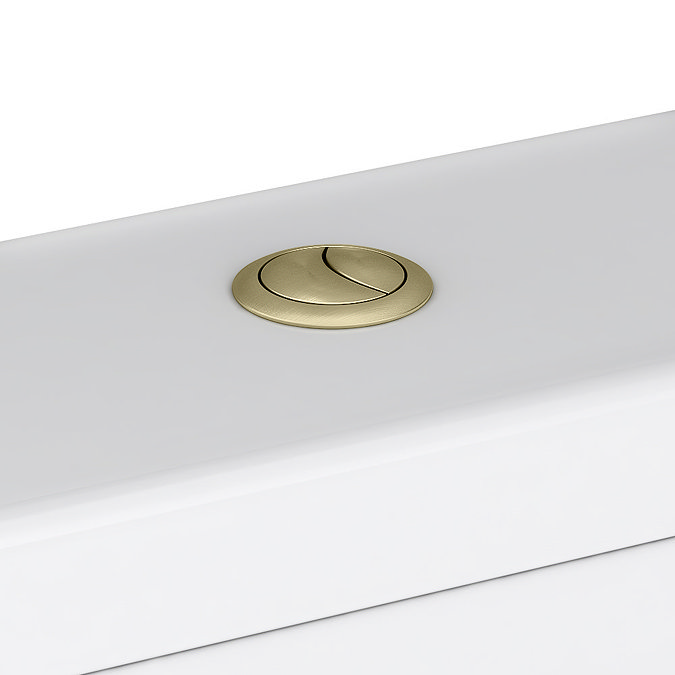 Arezzo Brushed Brass Complete Modern Bathroom Package (incl. L-Shaped Bath)