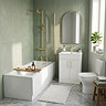 Arezzo Brushed Brass Complete Modern Bathroom Package