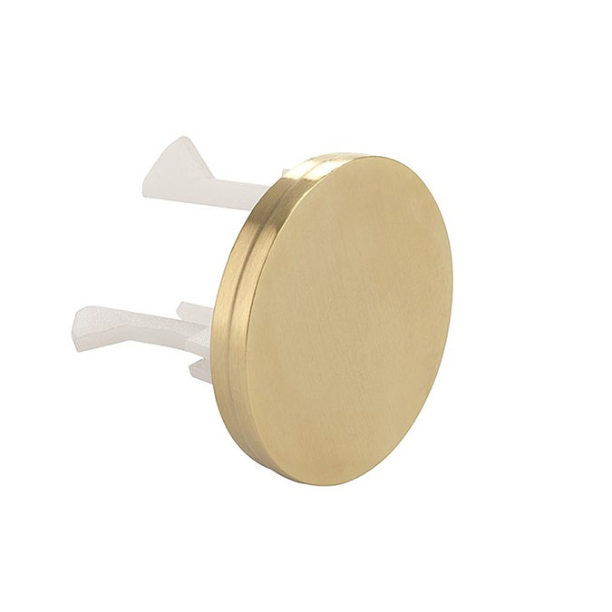 Arezzo Brushed Brass Decorative Overflow Cover Large Image