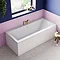 Arezzo Brushed Brass Easy Clean Click Clack Bath Waste with Overflow  In Bathroom Large Image