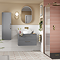 Arezzo Brushed Brass Frame Oval LED Illuminated Anti-Fog Bathroom Mirror 800 x 500mm