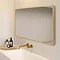 Arezzo Brushed Brass Framed Bathroom Mirror - 1400 x 700mm