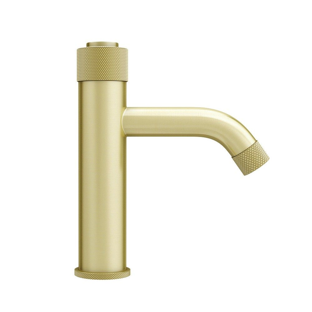 Arezzo Brushed Brass Industrial Style 1-Touch Basin Tap | Victorian ...