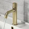 Arezzo Brushed Brass Industrial Style 1-Touch Basin Tap Large Image