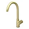 Arezzo Brushed Brass Industrial Style 1-Touch Kitchen Mixer Tap  Standard Large Image
