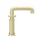 Arezzo Brushed Brass Industrial Style Bath Filler  In Bathroom Large Image
