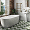 Arezzo Brushed Brass Industrial Style Freestanding Bath Shower Mixer Tap additional Large Image