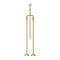 Arezzo Brushed Brass Industrial Style Freestanding Bath Shower Mixer Tap  In Bathroom Large Image