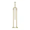 Arezzo Brushed Brass Industrial Style Freestanding Bath Shower Mixer Tap In Bathroom Large Image