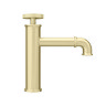 Arezzo Brushed Brass Industrial Style Mono Basin Mixer  Standard Large Image