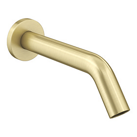 Arezzo Brushed Brass Infrared Sensor Wall Mounted Mixer Tap Large Image