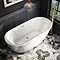 Arezzo Brushed Brass Modern Free Standing Bathroom Suite