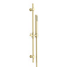Arezzo Brushed Brass Modern Slide Rail Kit with Pencil Shower Handset