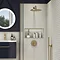 Arezzo Brushed Brass Round Concealed Manual Shower Valve with Diverter  Profile Large Image