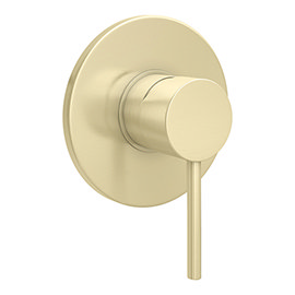 Arezzo Brushed Brass Round Concealed Manual Shower Valve Medium Image