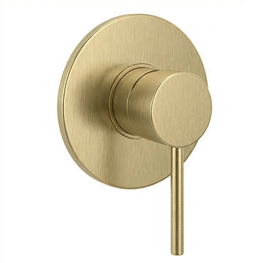 Arezzo Brushed Brass Round Concealed Manual Shower Valve