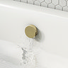 Arezzo Brushed Brass Round Concealed Thermostatic Shower Valve w. Handset + Freeflow Bath Filler  Fe