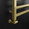 Arezzo Brushed Brass Round Corner Angled Radiator Valve