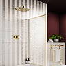 Arezzo Brushed Brass Round Shower Package with Concealed Valve + 300mm Head