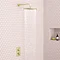 Arezzo Brushed Brass Round Shower Package with Concealed Valve + 300mm Head Large Image