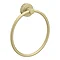 Arezzo Brushed Brass Round Towel Ring  Feature Large Image