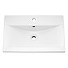 Arezzo Brushed Brass & Rustic Oak Complete Bathroom Suite - Floor Standing Vanity