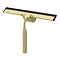 Arezzo Brushed Brass Shower Squeegee + Holder
