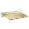 Arezzo Brushed Brass Slimline Waterfall Wall Mounted Bath Spout Large Image