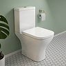 Arezzo Brushed Brass Square Complete Modern Bathroom Package