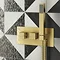 Arezzo Brushed Brass Square Concealed Thermostatic 2-Way Shower Valve with Handset  Profile Large Image
