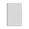 Arezzo Brushed Brass Square Edge 1200 x 700 Mirror