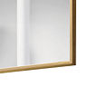 Arezzo Brushed Brass Square Edge 1200 x 700 Mirror