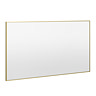 Arezzo Brushed Brass Square Edge 1200 x 700 Mirror
