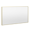 Arezzo Brushed Brass Square Edge 1200 x 700 Mirror
