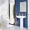 Arezzo Brushed Brass Square Edge 700 x 500 Mirror