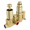 Arezzo Brushed Brass Square Shower Package with Concealed Valve + 200mm Head Feature Large Image