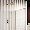 Arezzo Brushed Brass Square Shower Package with Concealed Valve + 200mm Head