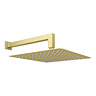 Arezzo Brushed Brass Square Shower Package with Concealed Valve + 300mm Head  Profile Large Image