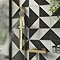 Arezzo Brushed Brass Square Thermostatic Bar Valve + Slide Rail Kit Large Image