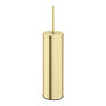 Arezzo Brushed Brass Toilet Brush + Holder Large Image