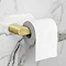 Arezzo Brushed Brass Toilet Roll Holder  Profile Large Image