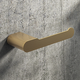 Arezzo Brushed Brass Toilet Roll Holder Medium Image