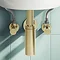 Arezzo Brushed Brass Trap and Isolating Set