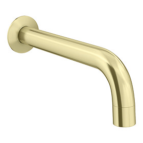 Arezzo Brushed Brass Wall Mounted Bath Spout Large Image