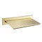 Arezzo Brushed Brass Wall Mounted Slimline Waterfall Bath Filler + Concealed Thermostatic Valve  add